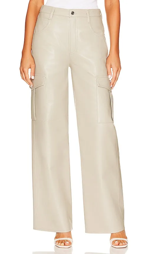 AGOLDE Recycled Leather Minka Cargo in Beige