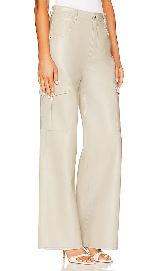AGOLDE Recycled Leather Minka Cargo in Beige