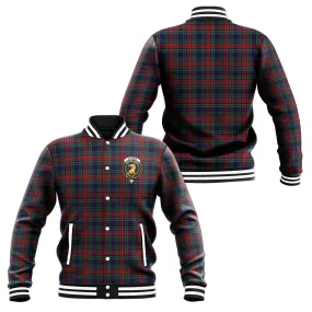 Allison Red Tartan Baseball Jacket with Family Crest