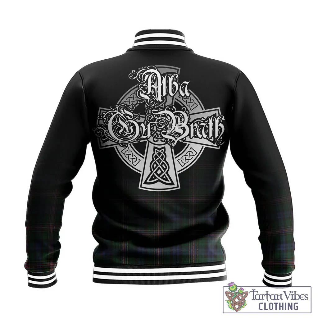 Allison Tartan Baseball Jacket Featuring Alba Gu Brath Family Crest Celtic Inspired
