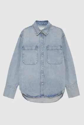 Anine Bing Dante Shirt in Bleached Blue