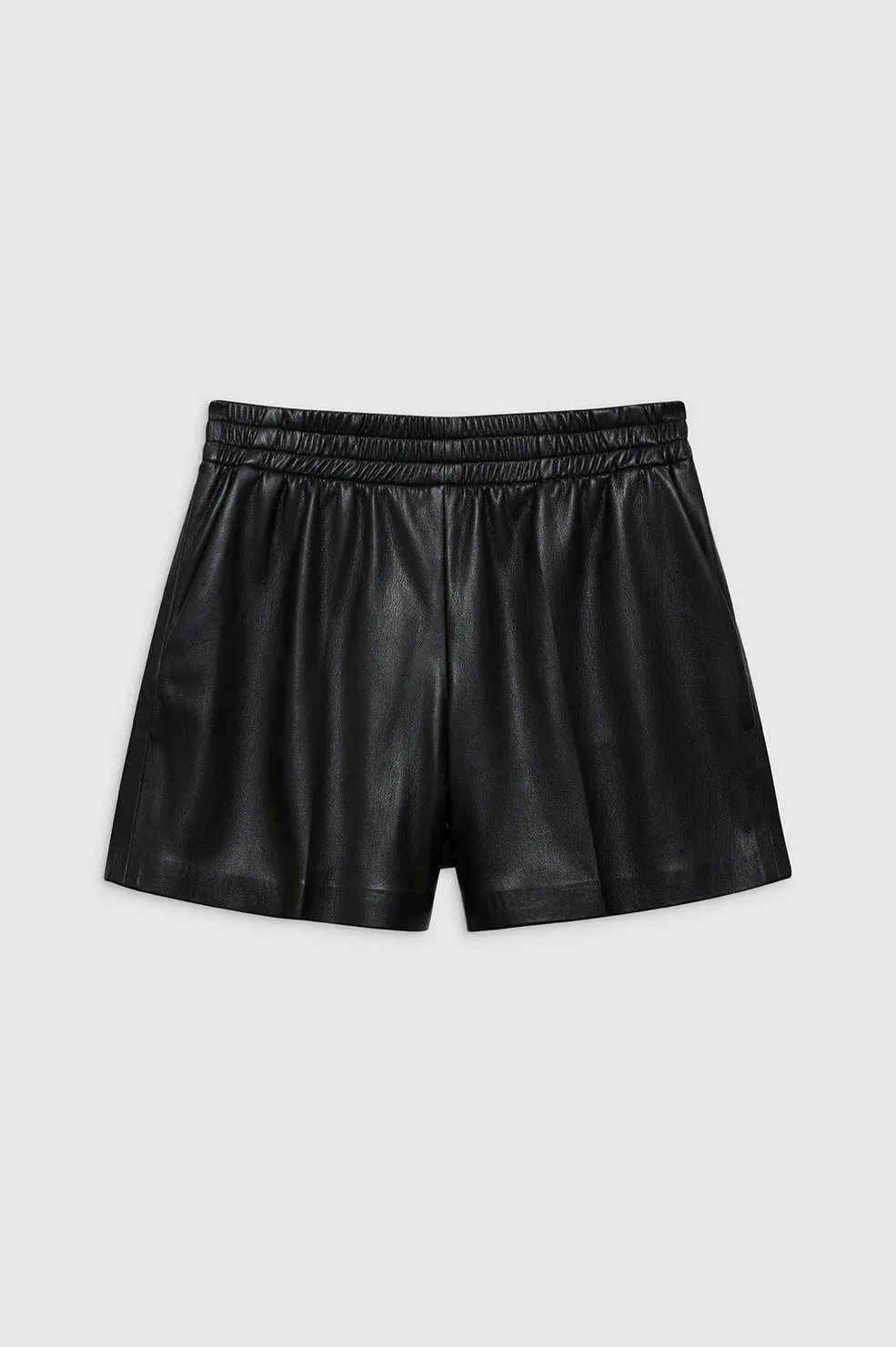 Anine Bing Kam Short - Black Vegan Leather