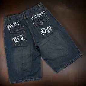 *BLACK LABEL* DENIM SHORTS (BLUE)