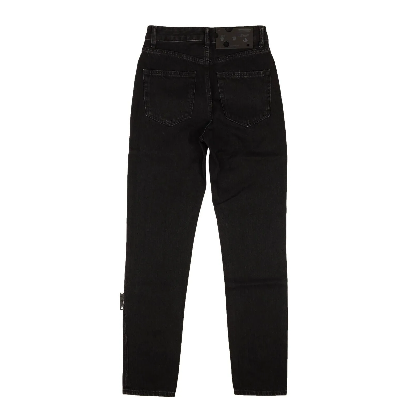 Black Straight Leg Denim Jeans