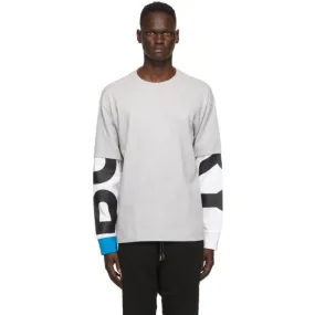 Burberry Grey Fernford Layered Long Sleeve T-Shirt