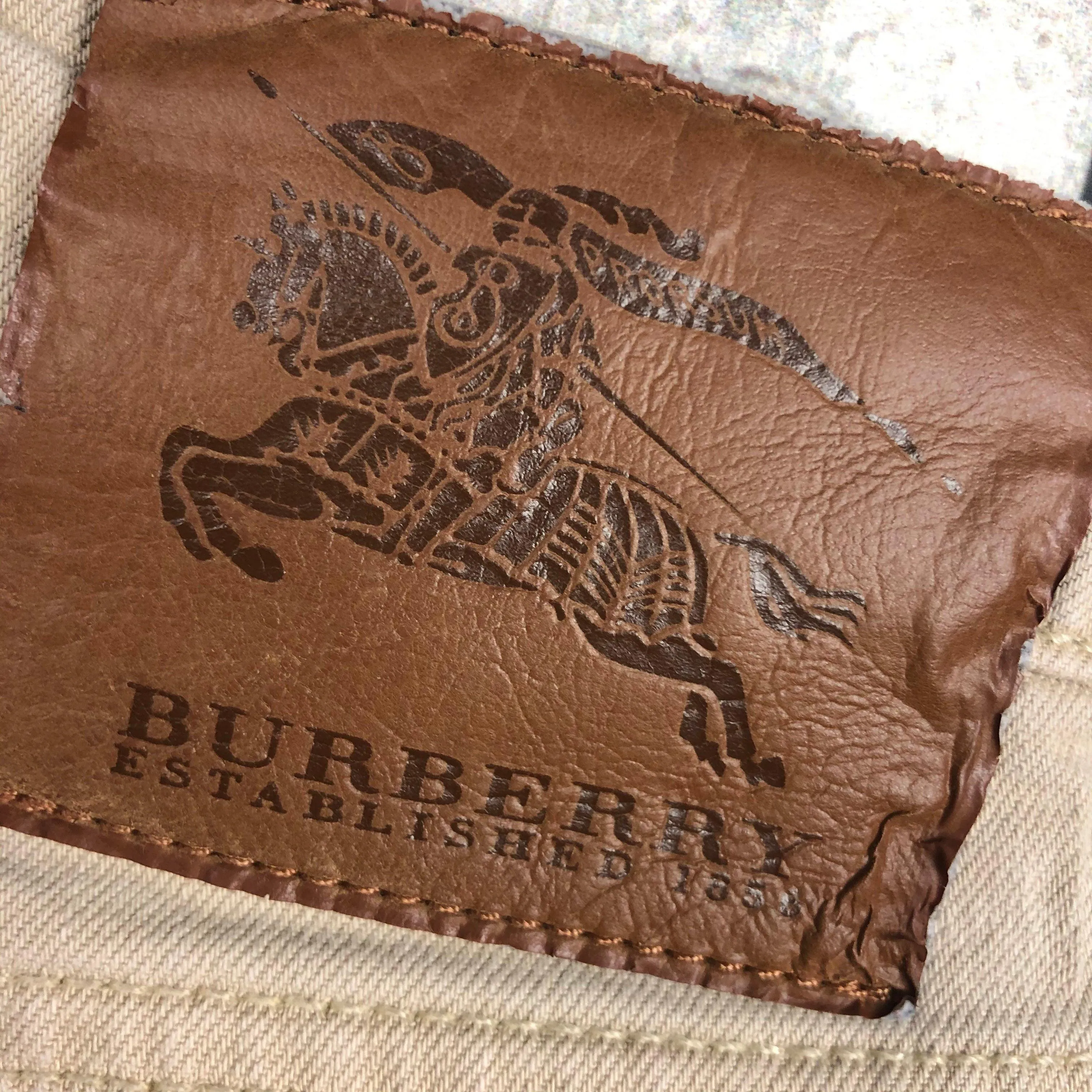 Burberry London Bone Stretch  Denim Shorts - Size 8