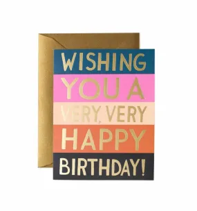 Color Block Birthday Card