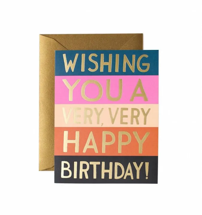 Color Block Birthday Card