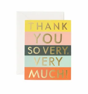 Color Thank You Block Card