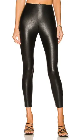 Commando Petite Faux Leather Leggings in Black