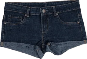 Denim Co. Stretch Turn Up Denim Shorts - Size 10