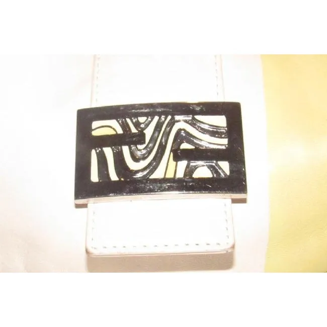 Fendi Shoulder W Ltd Ed Color Block Enamelchrome Accent Pinkyellow Lthrenamel Ff Leather Hobo Bag