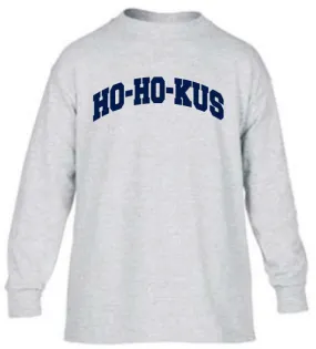 Gildan Long Sleeve T-Shirt <br>SPORT GRAY with NAVY INK