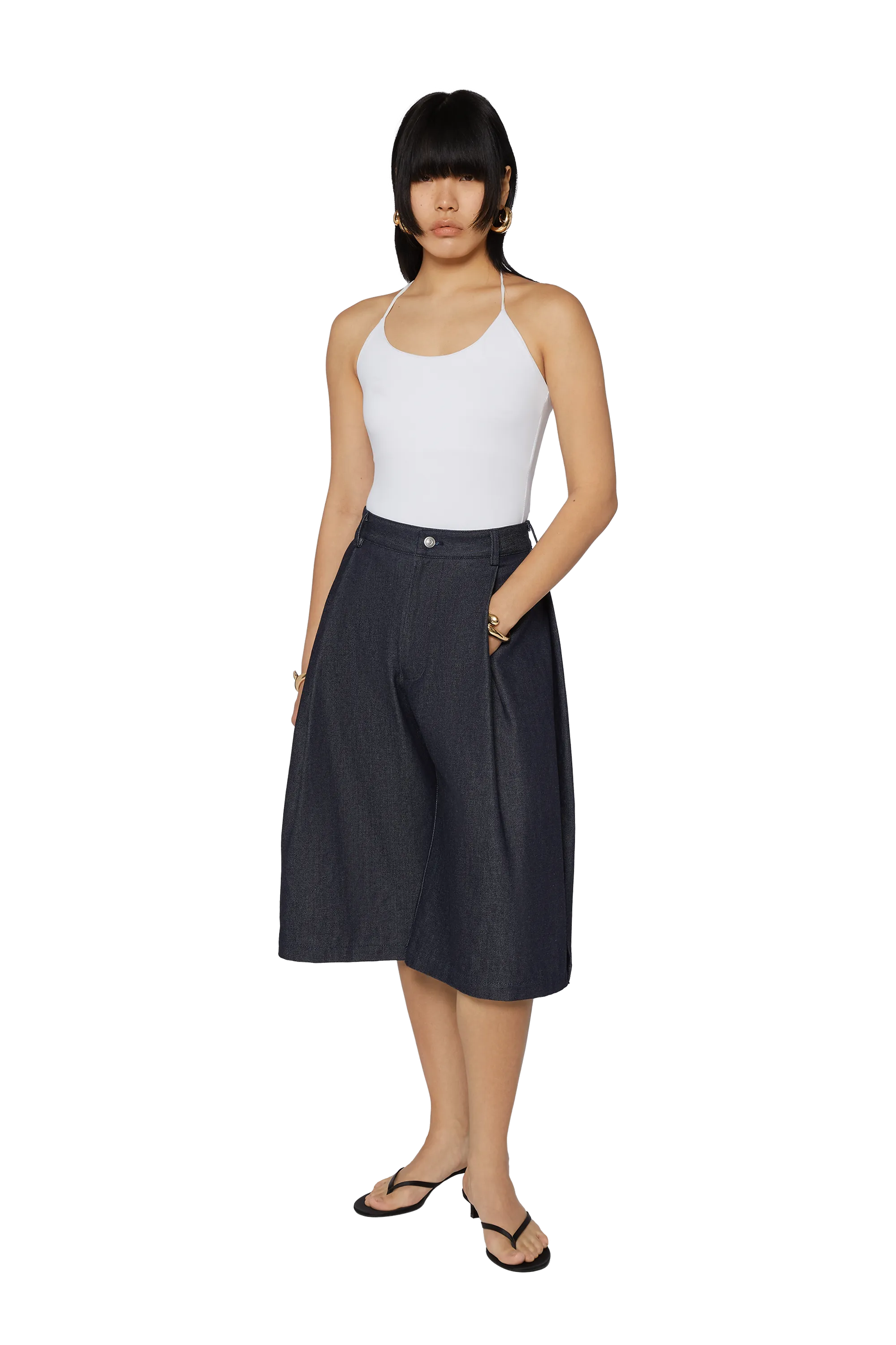 Indigo Bermuda Jorts