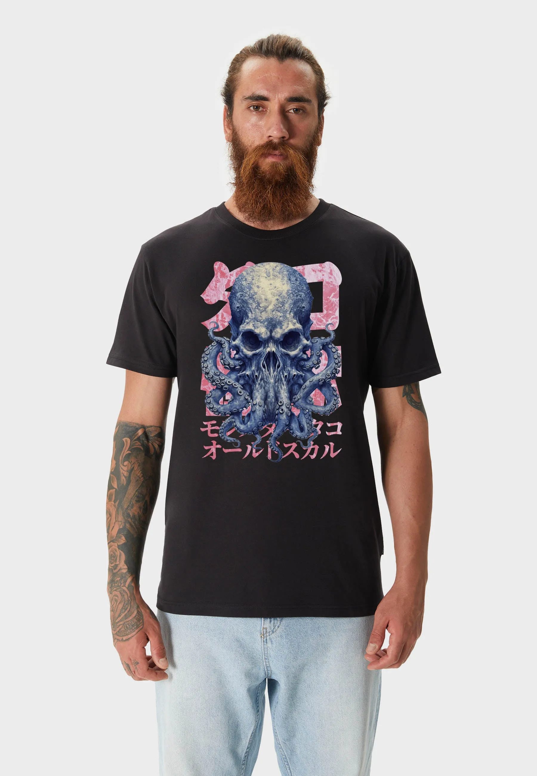Octo Skull T-Shirt Black