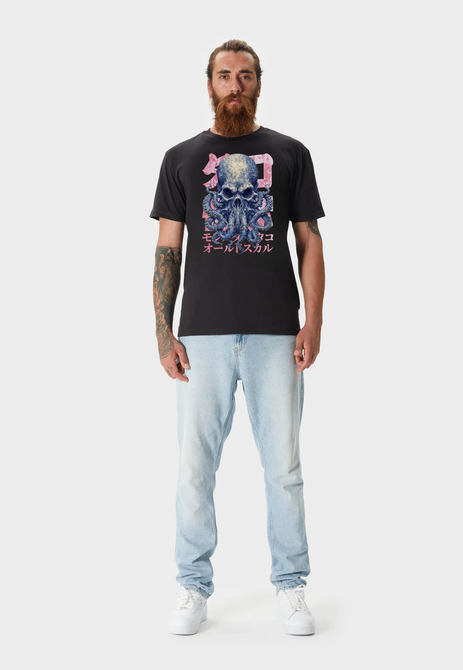 Octo Skull T-Shirt Black