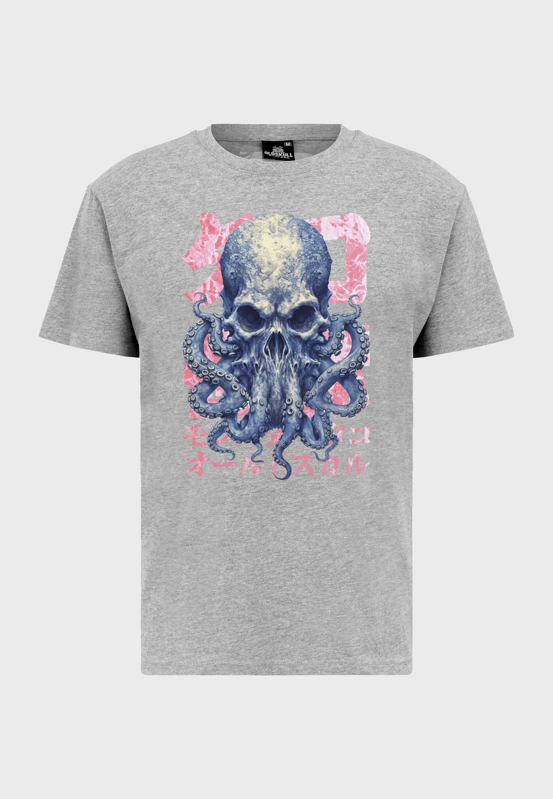 Octo Skull T-Shirt Heather Grey