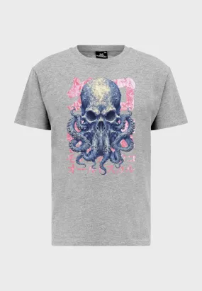 Octo Skull T-Shirt Heather Grey