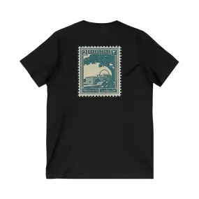 Palestinian Stamp V-Neck Tee