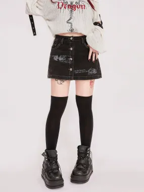 Pants Short Rock American Skirt Denim