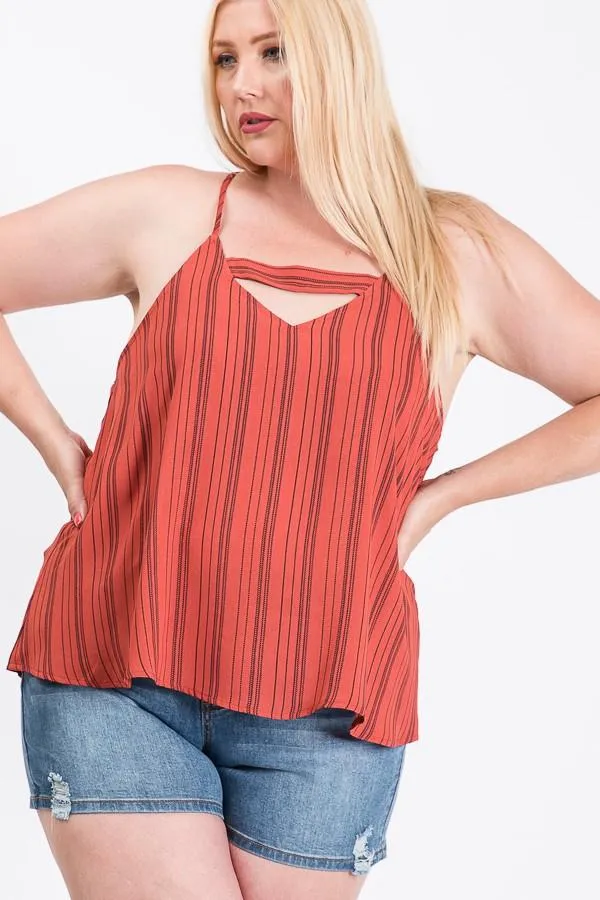 Pre-Order Off To The Beach Stripe Cami Top
