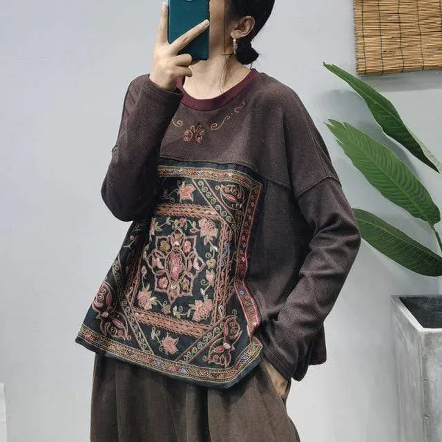 Tibet Mandala Oversized Shirt