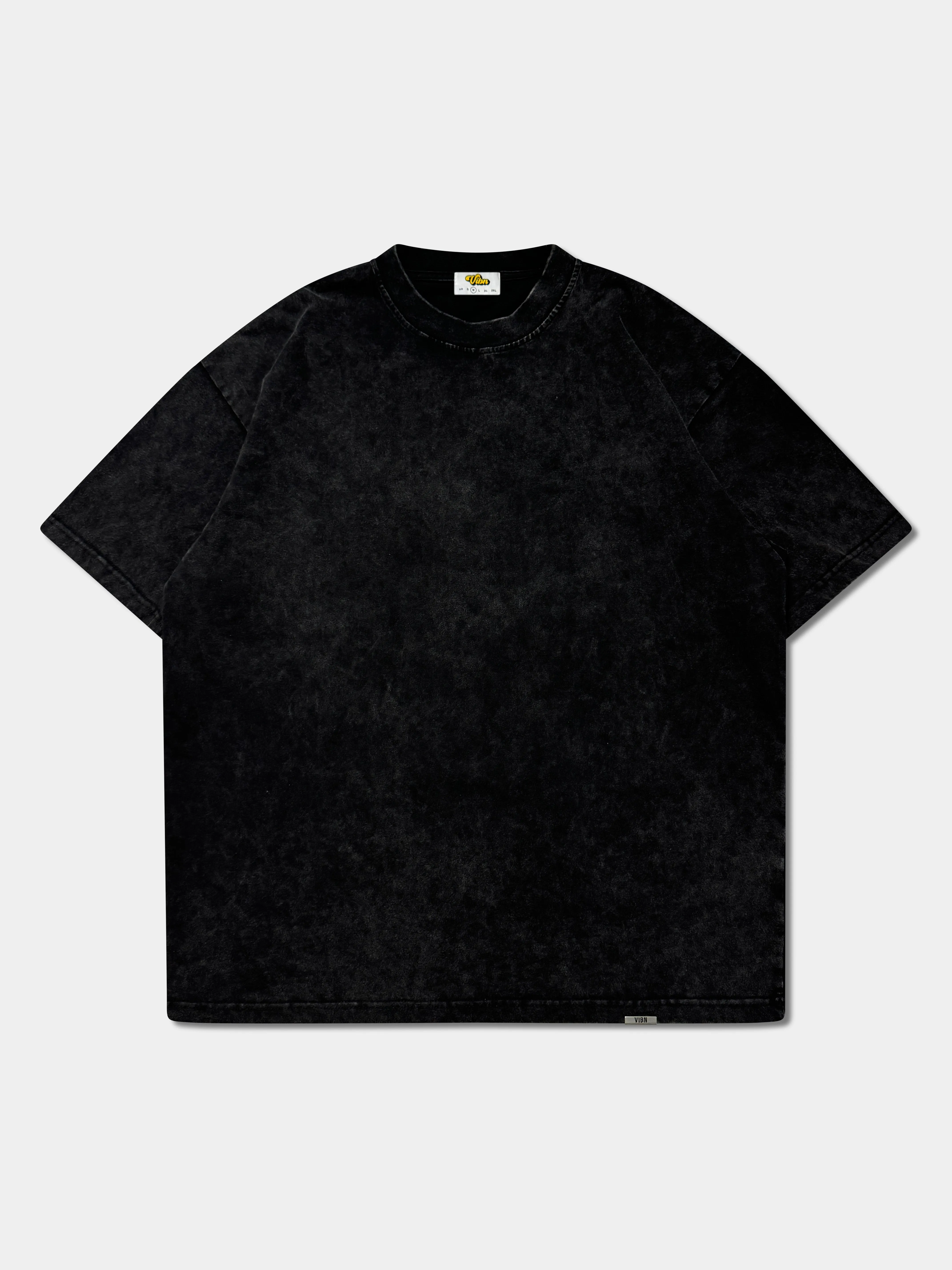 Vibn Heavyweight Mineral T-Shirt - Graphite Black
