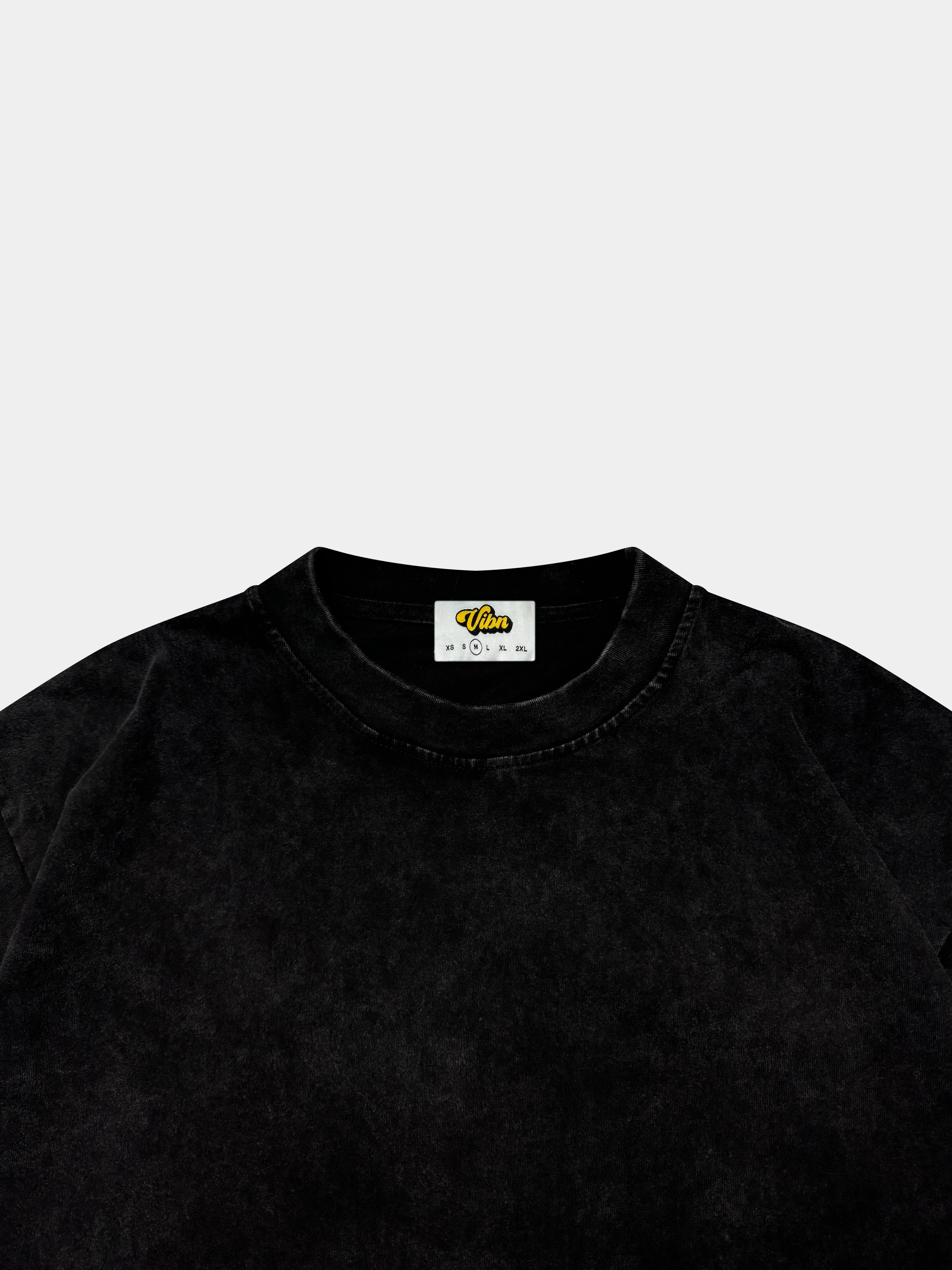 Vibn Heavyweight Mineral T-Shirt - Graphite Black